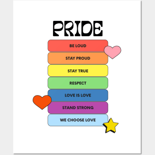 Pride Rainbow Bubbles Posters and Art